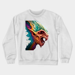 crazy alien Crewneck Sweatshirt